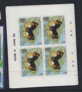 Tuvalu SC 146-9 Sheetlet of 4 MNH (2gpk)