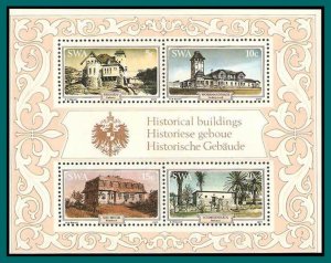 SWA Namibia 1977 Historic Houses, MS MNH  410a,SGMS310