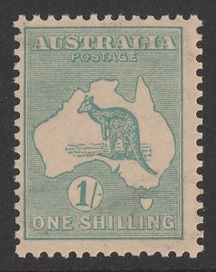 AUSTRALIA 1915 Kangaroo 1/- Die IIB 3rd wmk sideways. MNH **. ACSC cat $500.