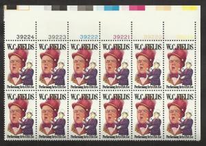 # 1803 MINT NEVER HINGED PLATE BLOCK W.C. FIELDS