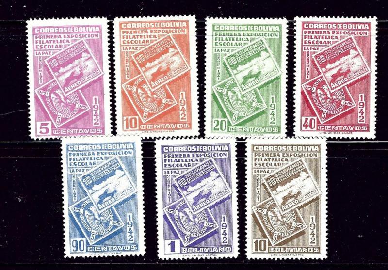 Bolivia 274-80 MNH 1942 set