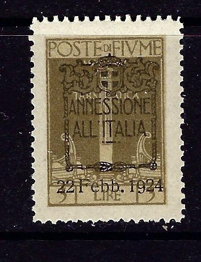 Fiume 206 MNH 1924 overprinted issue