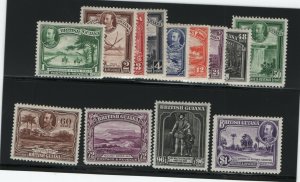 British Guiana #210 - #222 Very Fine Mint Original Gum Lightly hinged Set