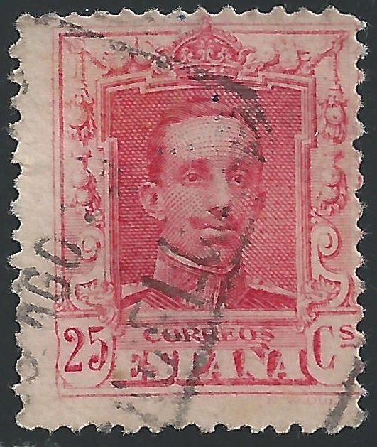 Spain #338 25c King Alfonso XIII - Used