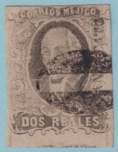 MEXICO 8 1861 HIDALGO  USED INTERESTING CANCEL NO FAULTS VERY FINE! RFG