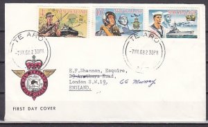 New Zealand, Scott cat. 409-411. Armed Services issue. First day cover. ^