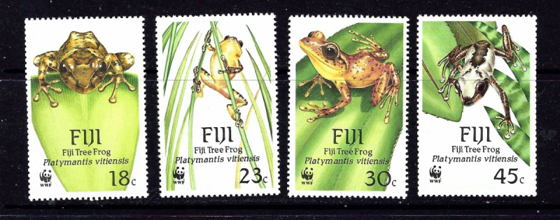 Fiji 591-94 MH 1988  W.W.F. set 