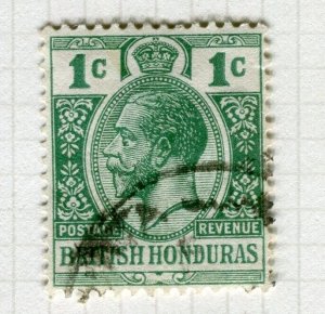 BRITISH HONDURAS; 1913 early GV issue fine used Shade of 1c. value