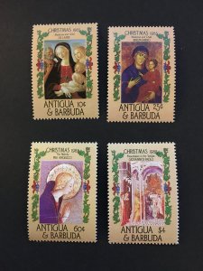 1985 Antigua & Barbuda Sc# 905-908 Christmas Paintings MNH