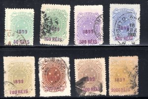 Brazil #151-158  set  F/VF  Used,  CV $56.50 .....   0770087