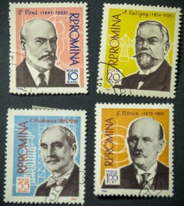 Romania #1412-1215 USED set scientists