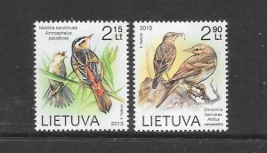 BIRDS - LITHUANIA #1010-11 MNH