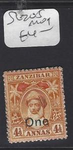 ZANZIBAR  (PP2510B)   SULTAN 1A/4 1/2A  SG 205   MOG 