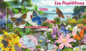 MALI 2023 - Butterflies /complete set (sheets+block) - 4 scans