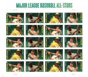 U.S. 4697b (4694-4697) MLB All-Stars Forever Sheet of 20 VF-XF MNH