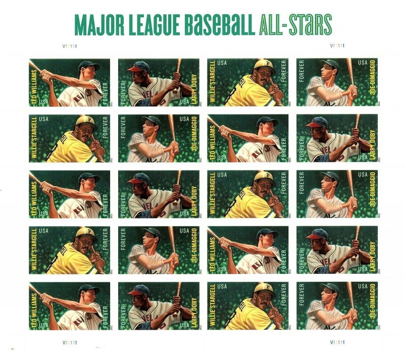 U.S. 4697b (4694-4697) MLB All-Stars Forever Sheet of 20 VF-XF MNH