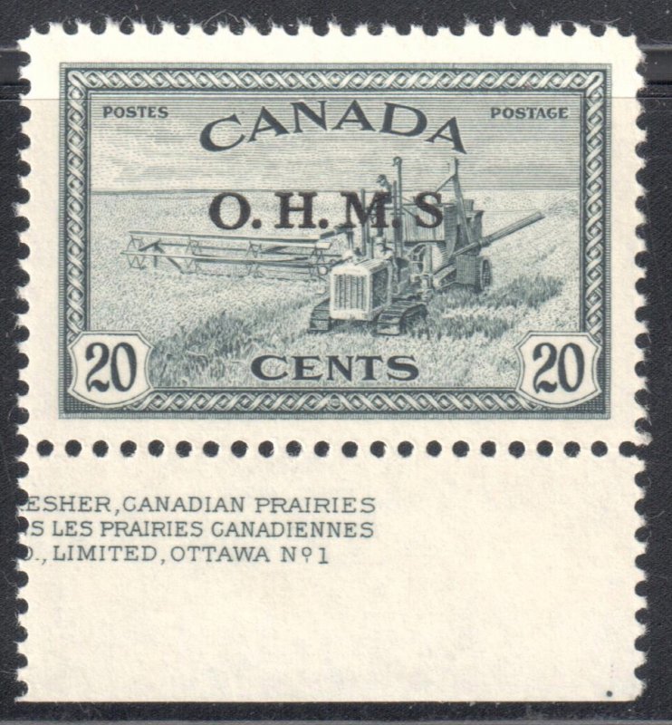 Canada Variety Error #O6a XF NH and O8a XF NH C$390,00