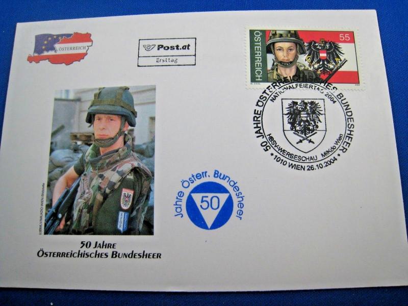 AUSTRIA 2004 - SCOTT #1973  FDC, POSTCARD & MINISHEET   (brig)