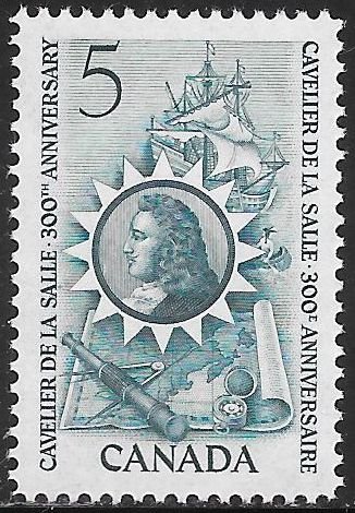 Canada 446 MNH - 300th Anniversary of the Landing of La Salle in Canada