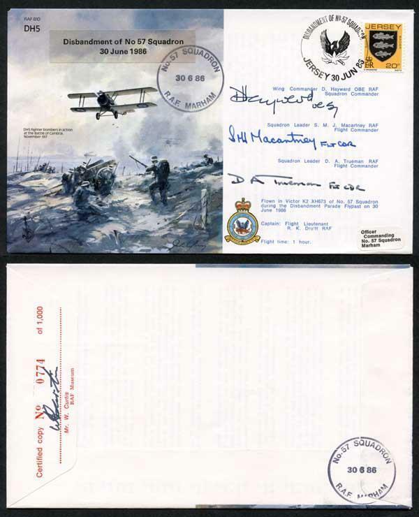 B10c Disbandment of No.57 Squadron Crew Signed (AZ)