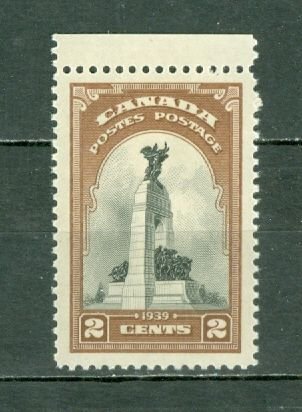 CANADA 1939 WAR MEMORIAL  #247 MARGIN STAMP MNH...$0.75