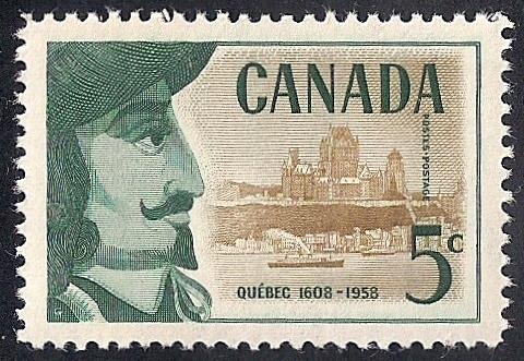 Canada #379 5 cent Quebec Found mint OG NH EGRADED XF 94 XXF