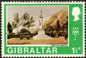 Gibraltar 245 - Mint-H - 1 1/2p Wellington Bust,  Old (1971)  (cv $0.60)