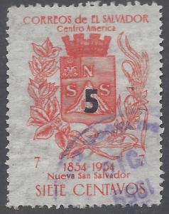 El Salvador #695 1958 Used