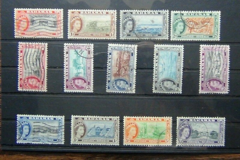 Bahamas 1954 - 63 values to £1 Used