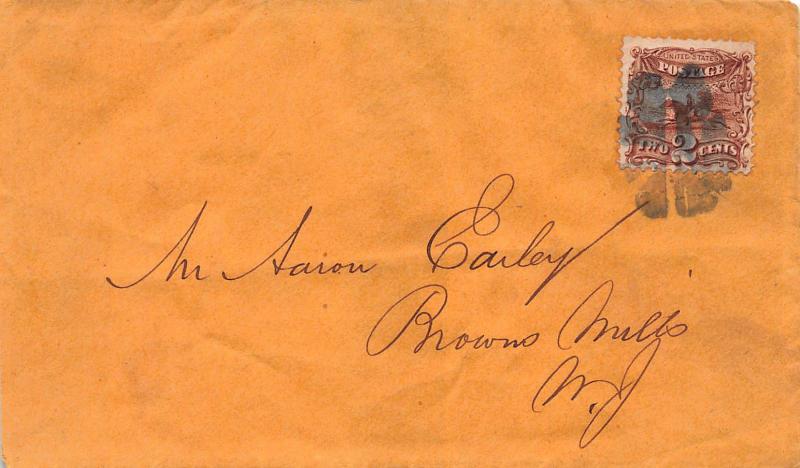 U.S., Scott #113 Used on Cover with Fancy Cancel, VF