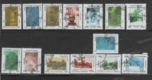 CAMBODIA #1534-1547  1996-97  HISTORIC SITES      MINT  VF NH O.G  CTO