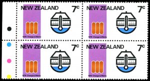 NEW ZEALAND Scott 593-596 - VF/MNH Stoplight Blocks of 4-Anniversaries