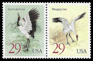 PCBstamps   US #2867/2868a Pair 58c(2X29c)Cranes, MNH, (16)