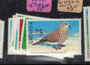 Grenada Birds SC 1877-84 MNH (7gln) 