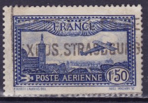 France, 1930, Airmail, Plane Over Marseille, sc#C6, used,++