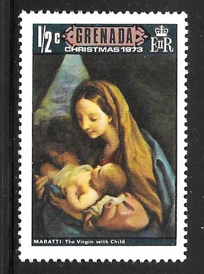 Grenada 519: 1/2c Madonna and child, Carlo Maratti, MH, VF