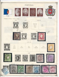 Portugal - Binder w/28 Pages containing 160 stamps - See scans