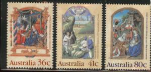 AUSTRALIA Scott 1159-1161 MNH** 1989 Christmas set