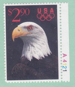 US 2540 MNH OG 1991 $2.90 Eagle Express Mail Plate No Single PNS #A4121