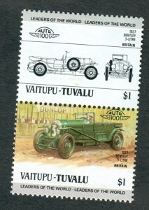 Tuvalu Vaitupu #16 Classic Cars MNH attached pair