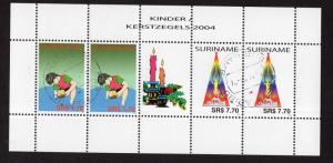 Surinam   #1319-1320  cancelled  2004    child care   Christmas  2 sets