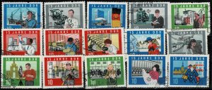 GERMANY DDR 1964 15TH ANNIVERSARY OF GDR USED