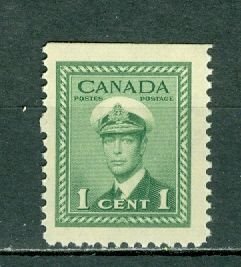 CANADA 1942 GEO VI  #249as( UPPER SELVAGE) FROM BKLT MNH...$1.25