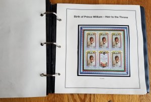 3 Albums Souvenir Sheets; Danna, Queen Elizabeth, Prince Charles and More