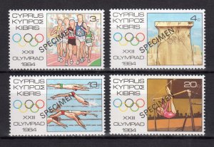 CYPRUS 1984 LOS ANGELES OLYMPIC GAMES - SPECIMEN MNH