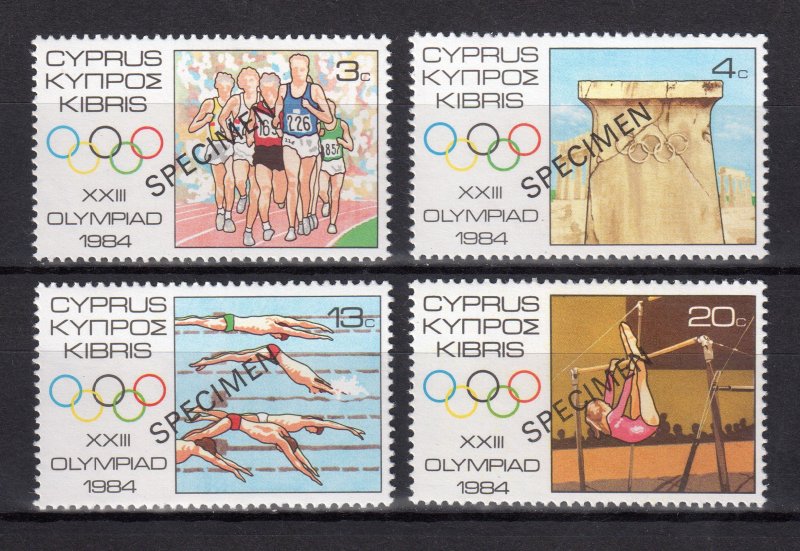 CYPRUS 1984 LOS ANGELES OLYMPIC GAMES - SPECIMEN MNH