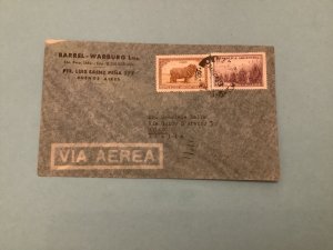 Argentina Barrel Warburg to Italy Air Mail  Stamps Cover R41585