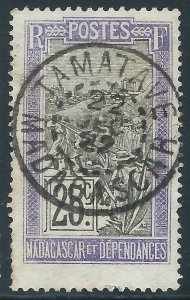 Madagascar, Sc #92, 25c Used