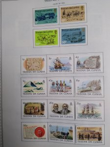 collection on pages Tristan da Cunha 1980-90 PT: CV $113