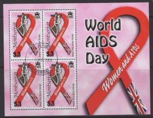 MONTSERRAT SGMS1264 2004 WORLD AIDS DAY FINE USED